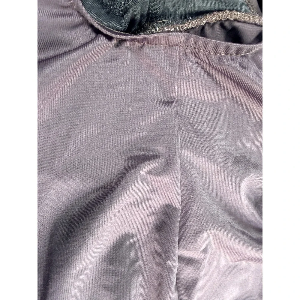 TRIMSHAPER One Piece Swimsuit SIZE 16 Brown Tummy Control Ruched Built In Bra - Picture 7 of 14
